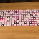 Quadrate lila-pink, 1,34x0,43 m
