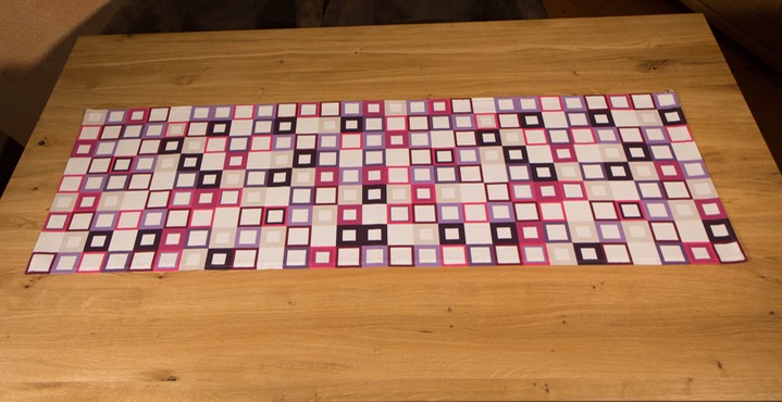 Quadrate lila-pink, 1,34x0,43 m