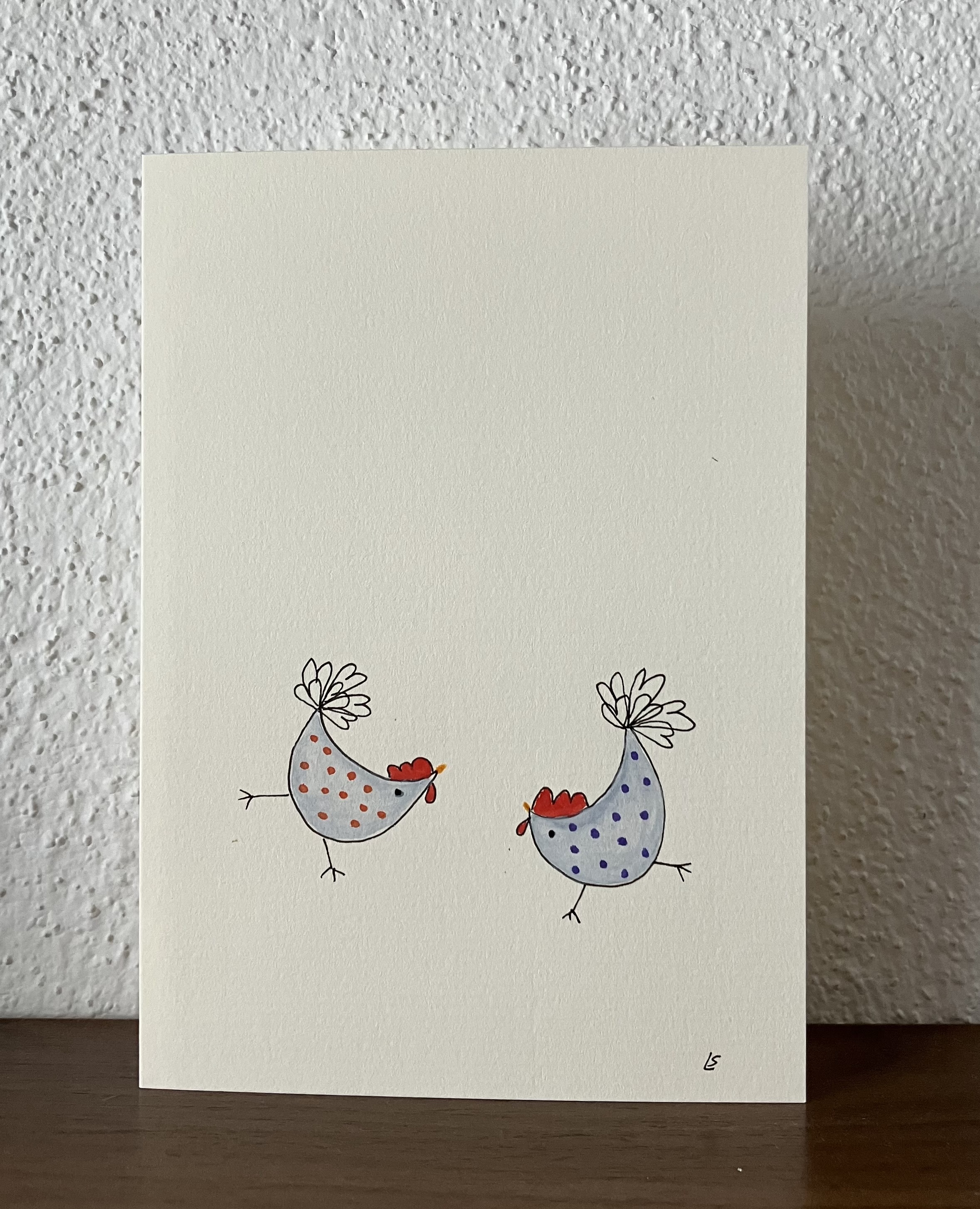 Handbemalte Grußkarte